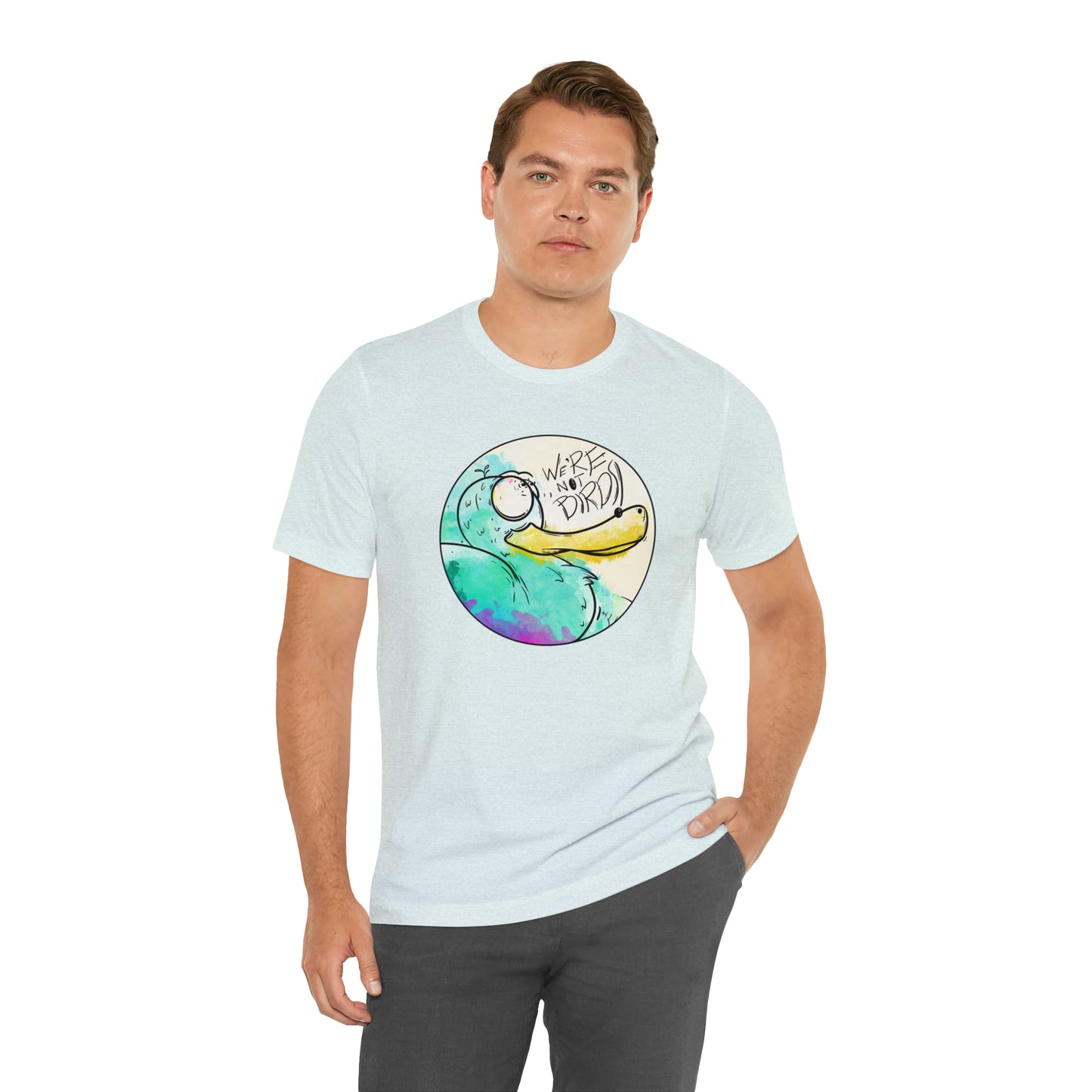 Duck Face Jersey Short Sleeve Tee T-Shirt Printify   