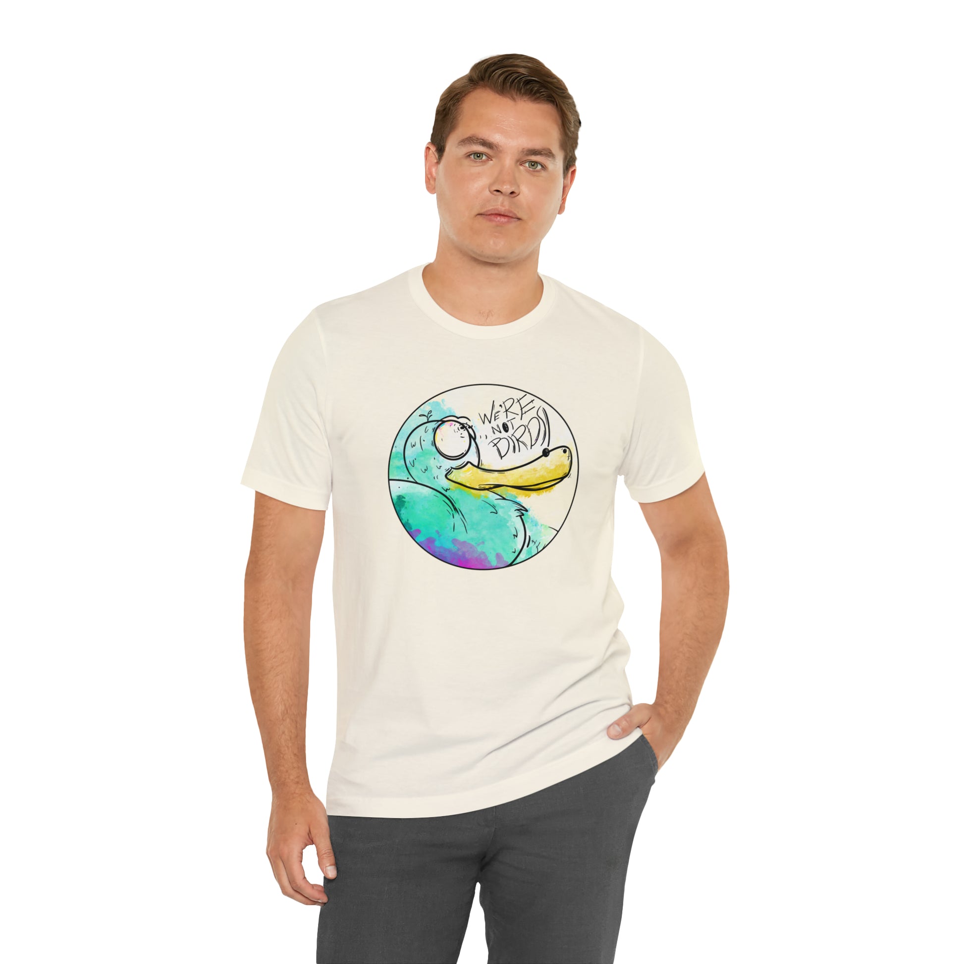 Duck Face Jersey Short Sleeve Tee T-Shirt Printify   