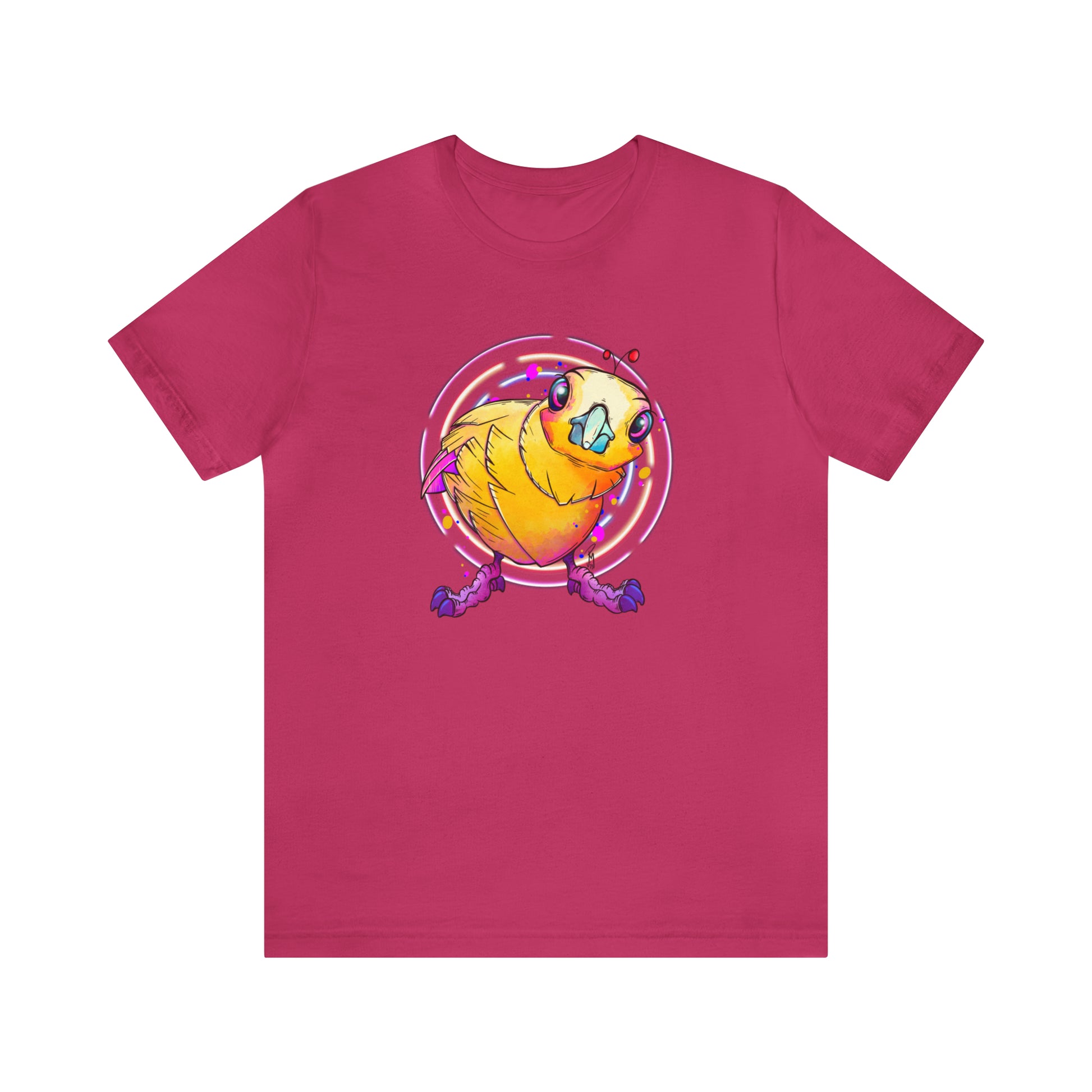Birb Jersey Short Sleeve Tee T-Shirt Printify Berry S 