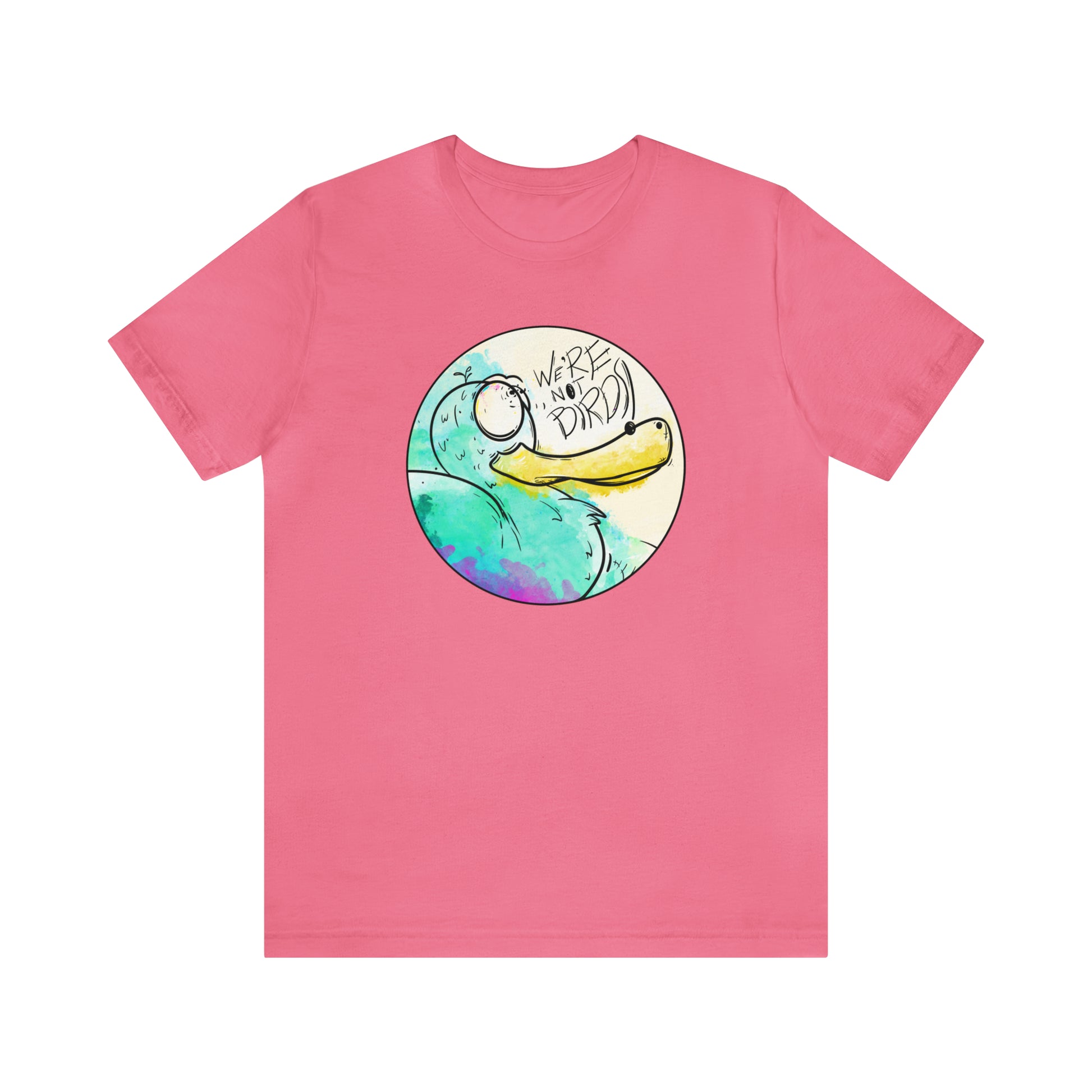 Duck Face Jersey Short Sleeve Tee T-Shirt Printify Charity Pink S 