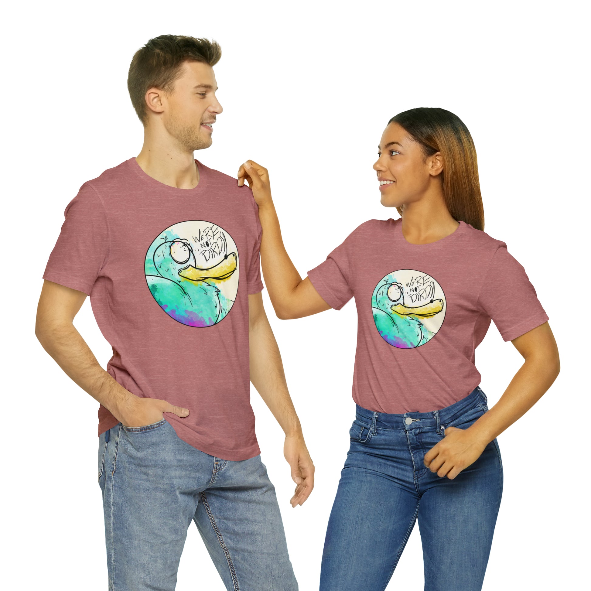 Duck Face Jersey Short Sleeve Tee T-Shirt Printify   