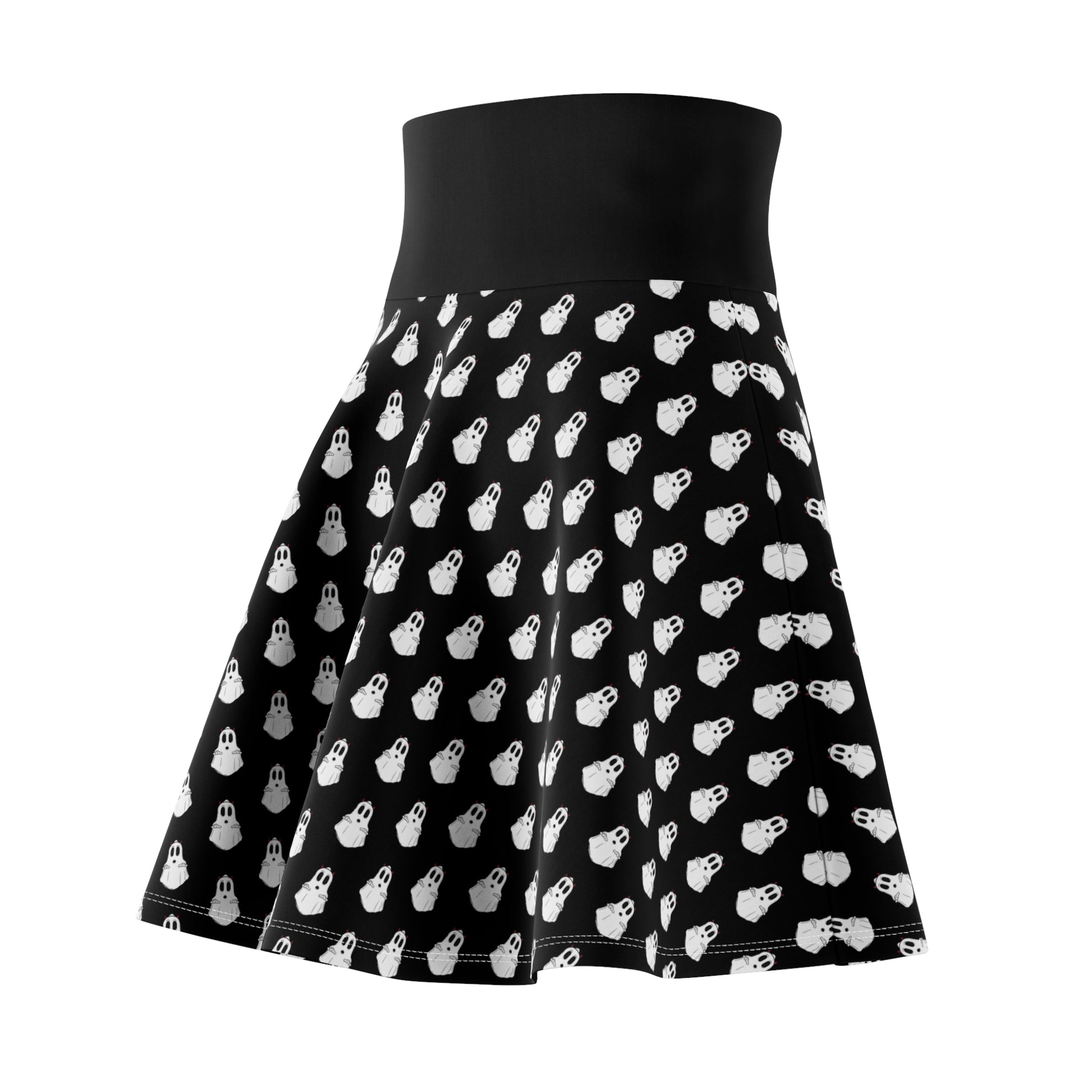 Boo! Skater Skirt All Over Prints Printify   