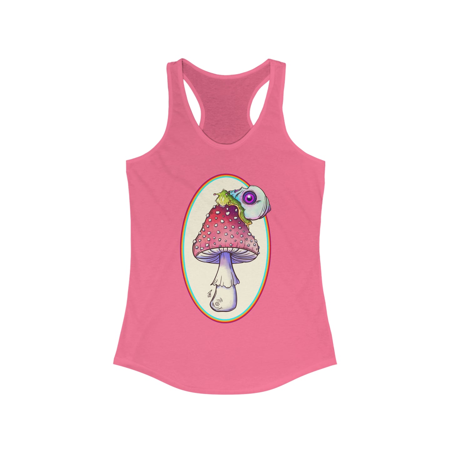 Food for Thought Women's Racerback Tank Tank Top Printify XS Solid Hot Pink 