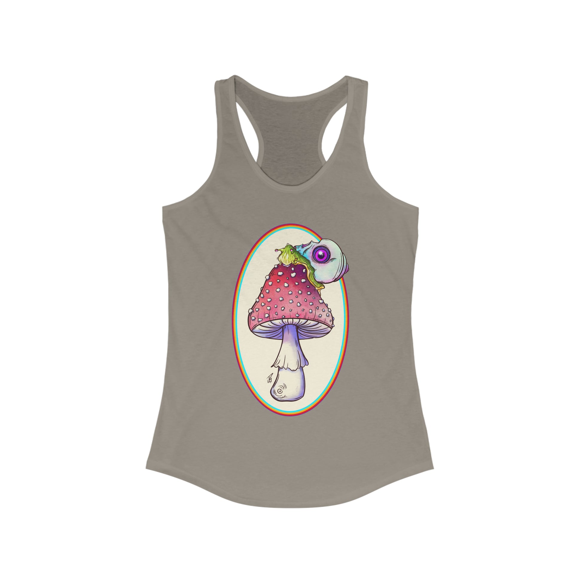 Food for Thought Women's Racerback Tank Tank Top Printify XS Solid Warm Gray 
