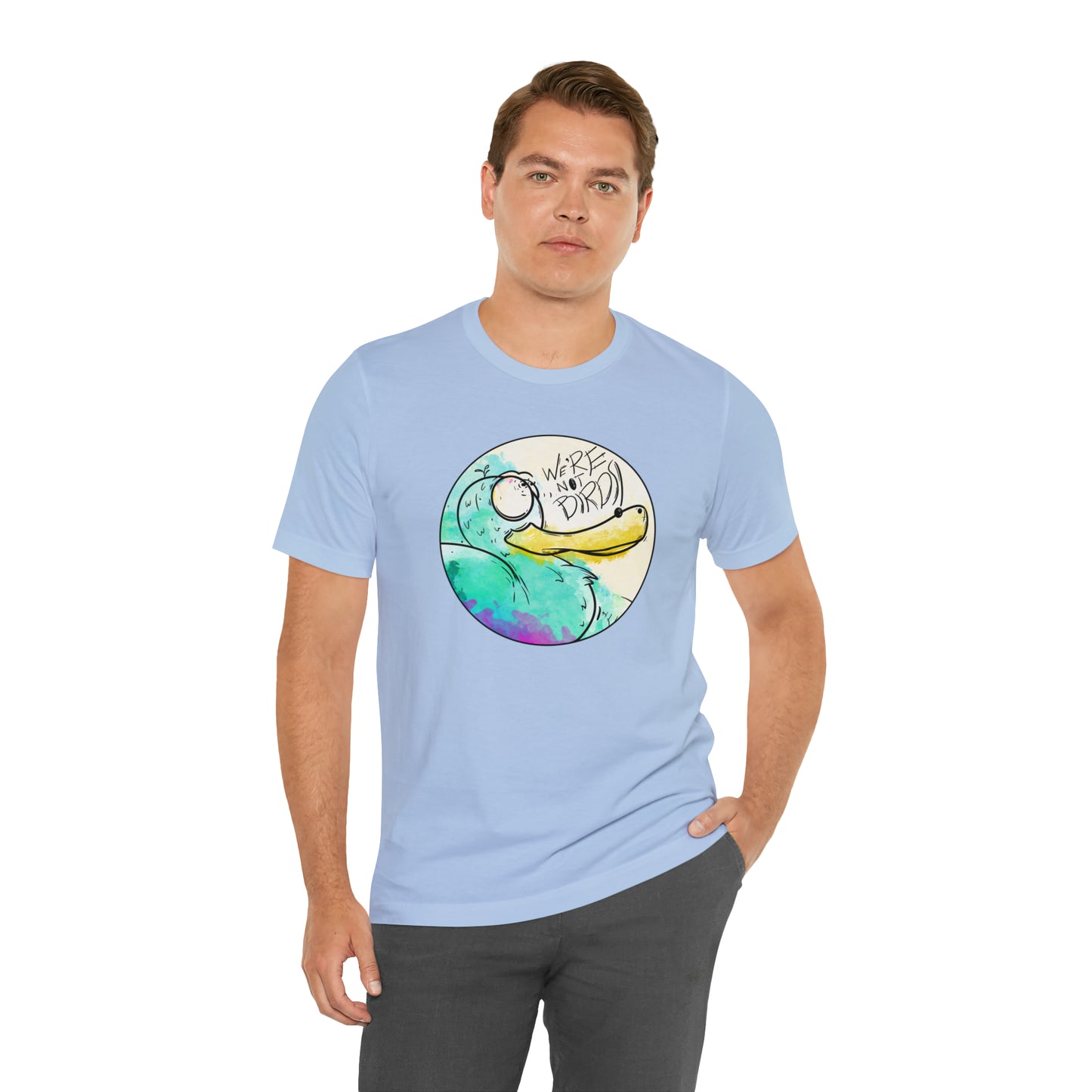 Duck Face Jersey Short Sleeve Tee T-Shirt Printify   