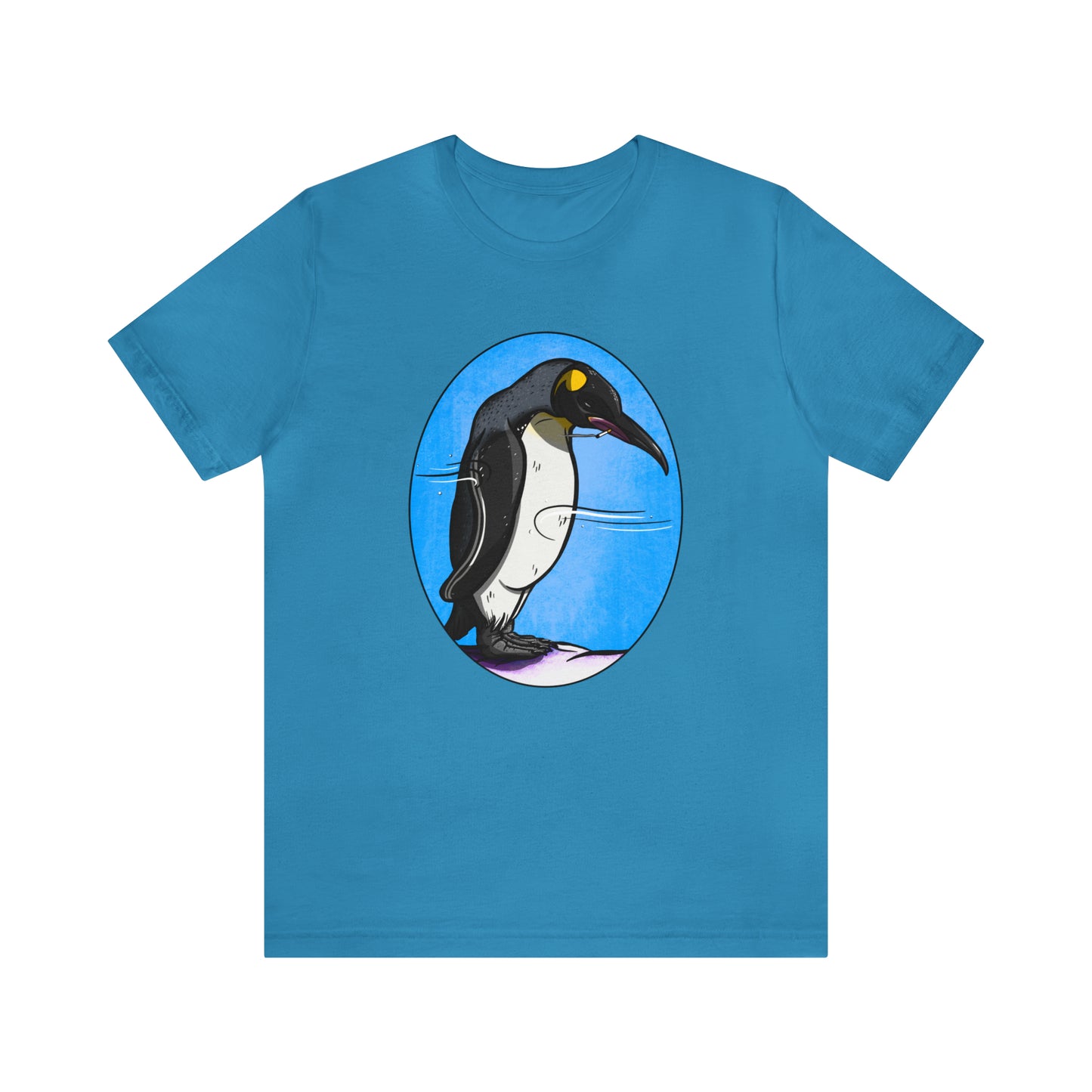 Nihilistic Penguin Jersey Short Sleeve Tee T-Shirt Printify Aqua S 