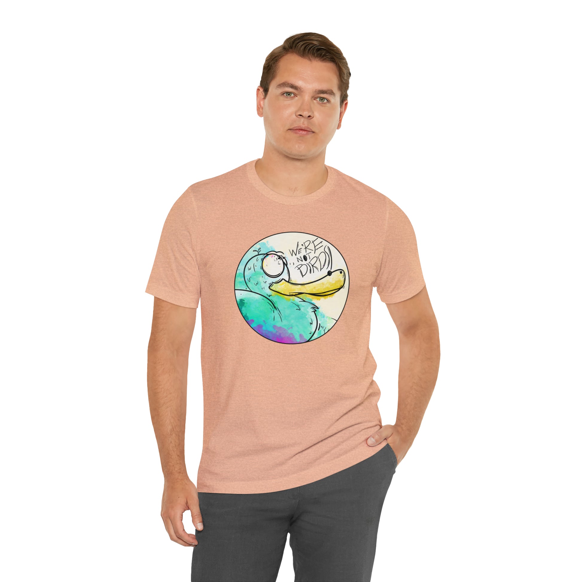 Duck Face Jersey Short Sleeve Tee T-Shirt Printify   