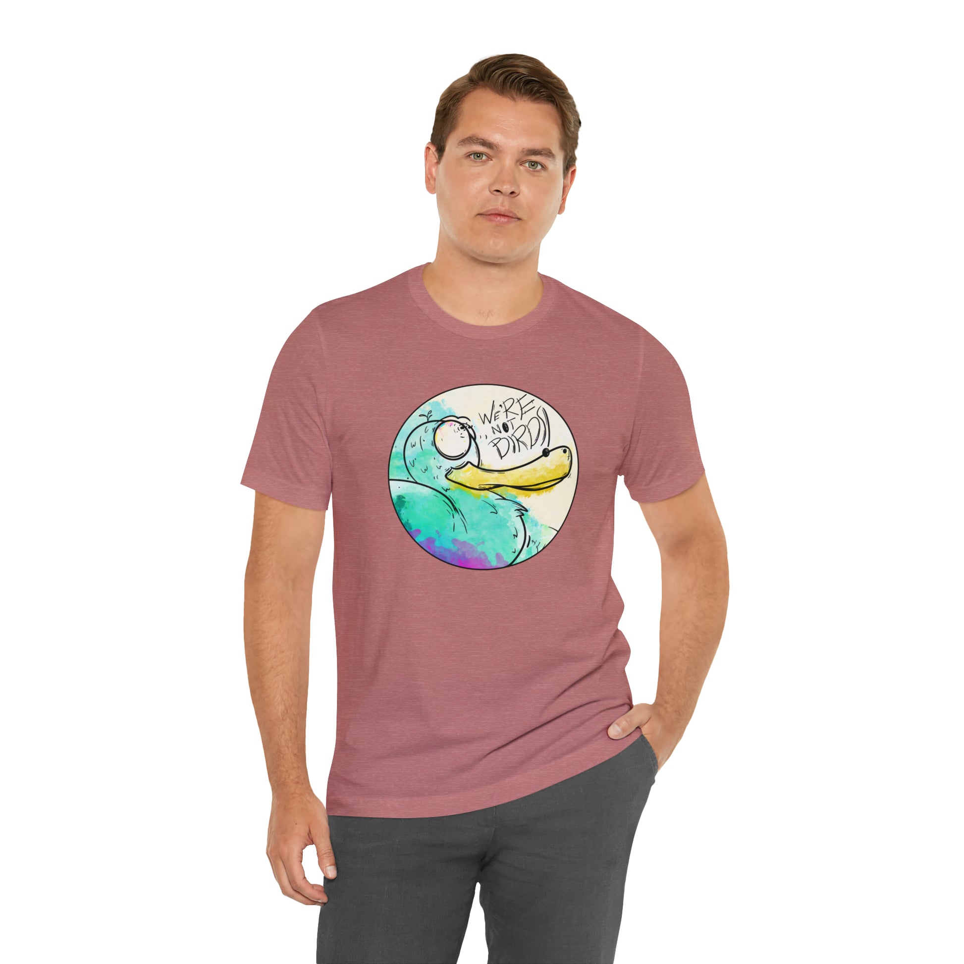 Duck Face Jersey Short Sleeve Tee T-Shirt Printify   