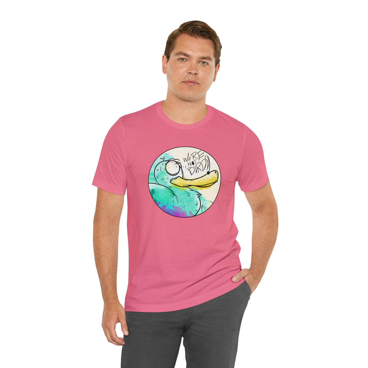 Duck Face Jersey Short Sleeve Tee T-Shirt Printify   