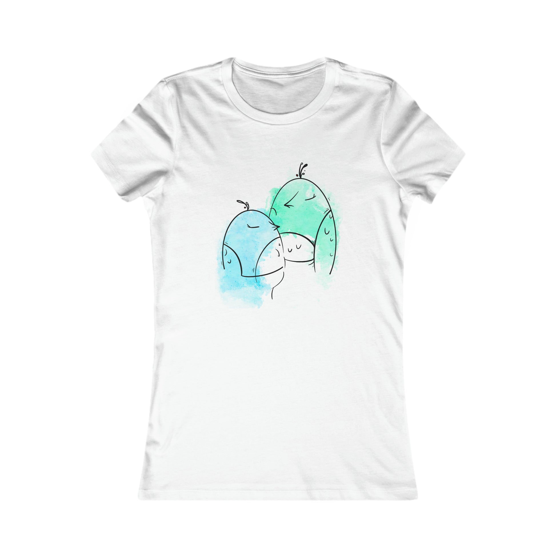 Not Birds Women's Tee T-Shirt Printify S White 