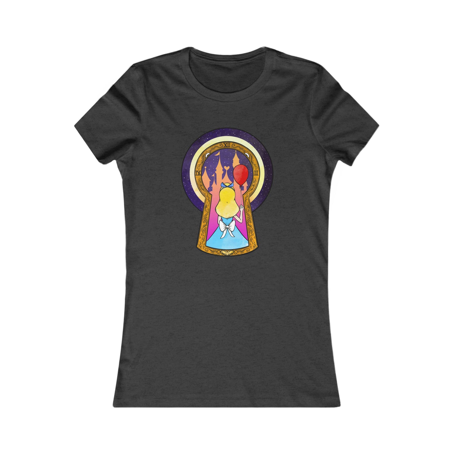 Alice Women's Tee T-Shirt Printify S Dark Grey Heather 