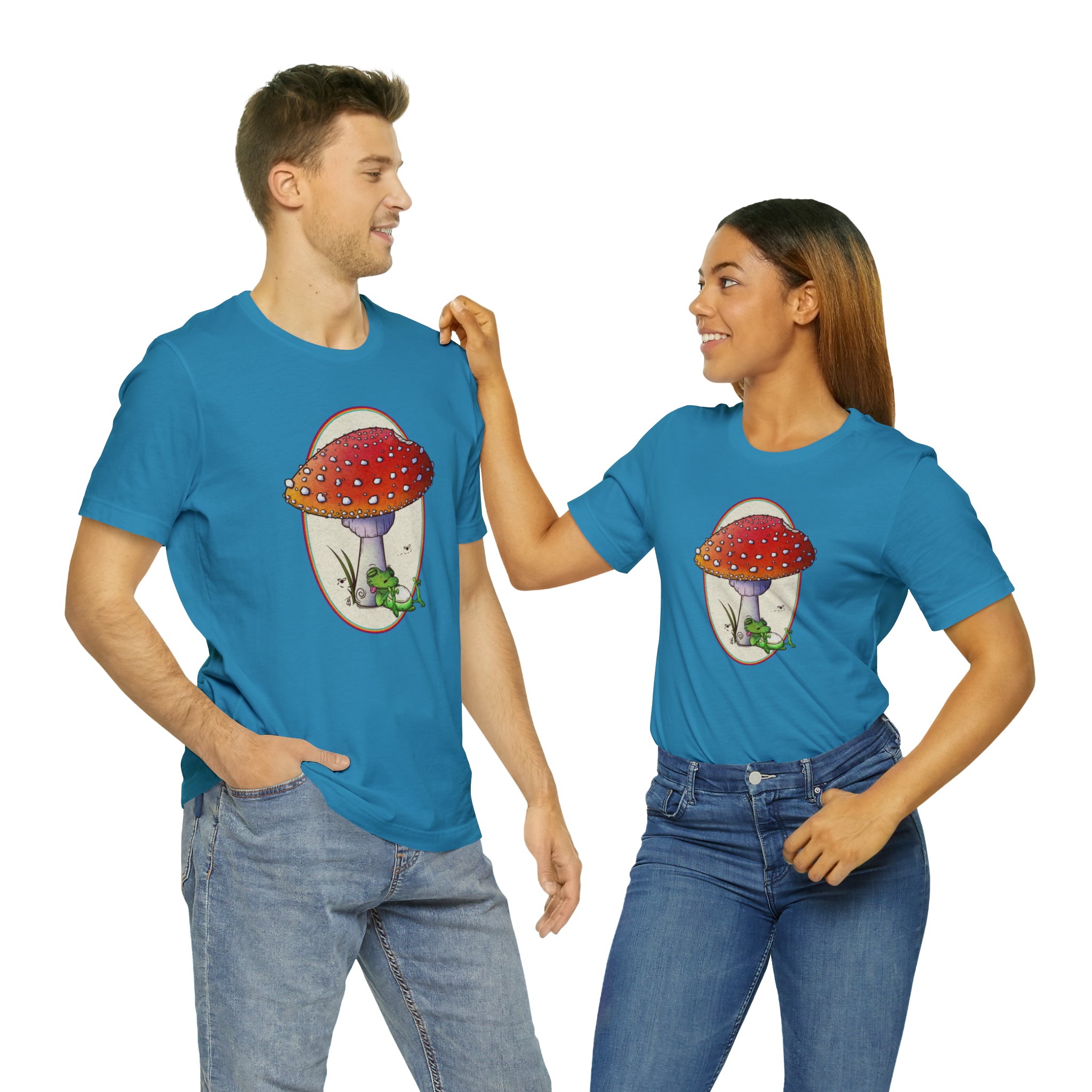 Buzzin T-Shirt Printify Aqua S 