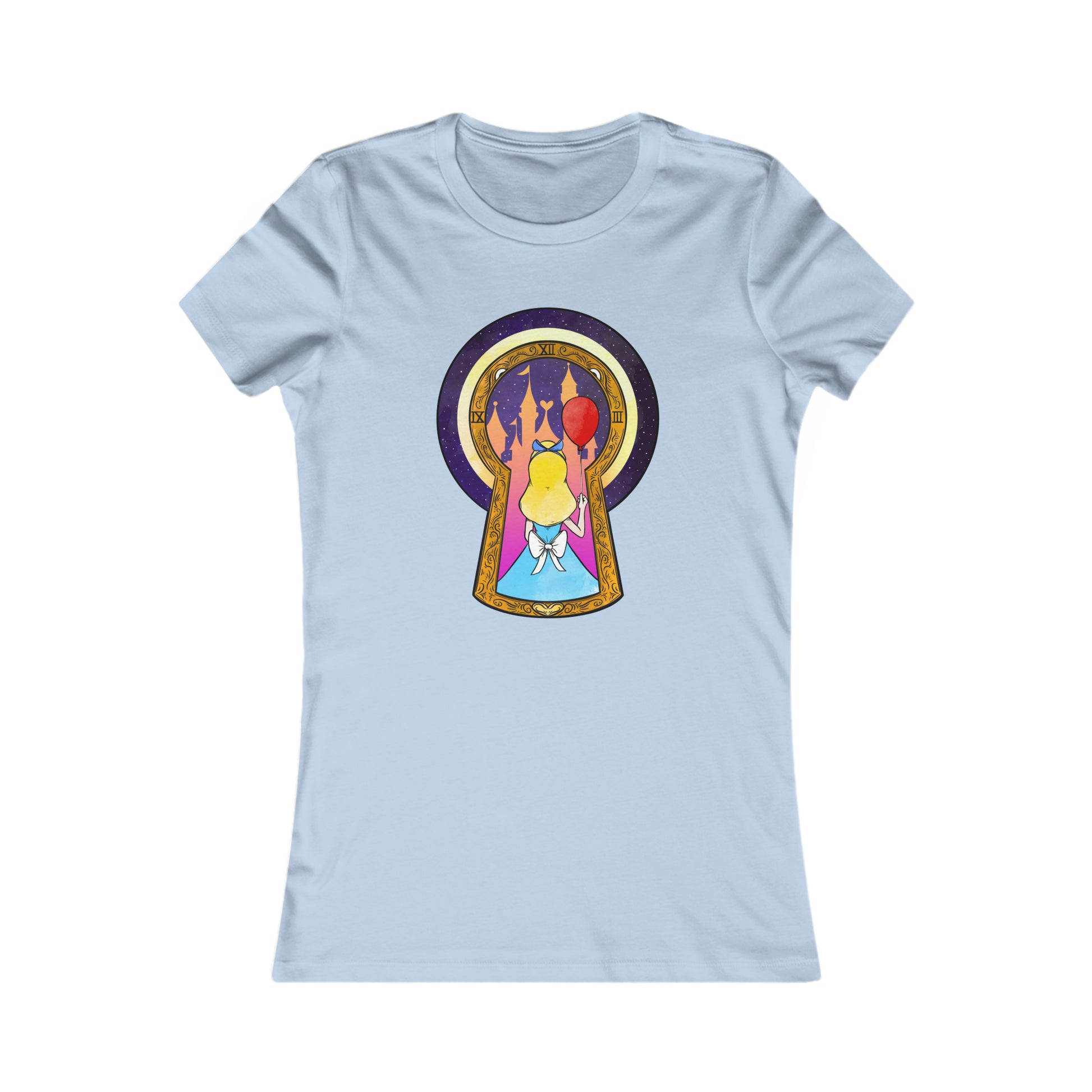 Alice Women's Tee T-Shirt Printify S Baby Blue 