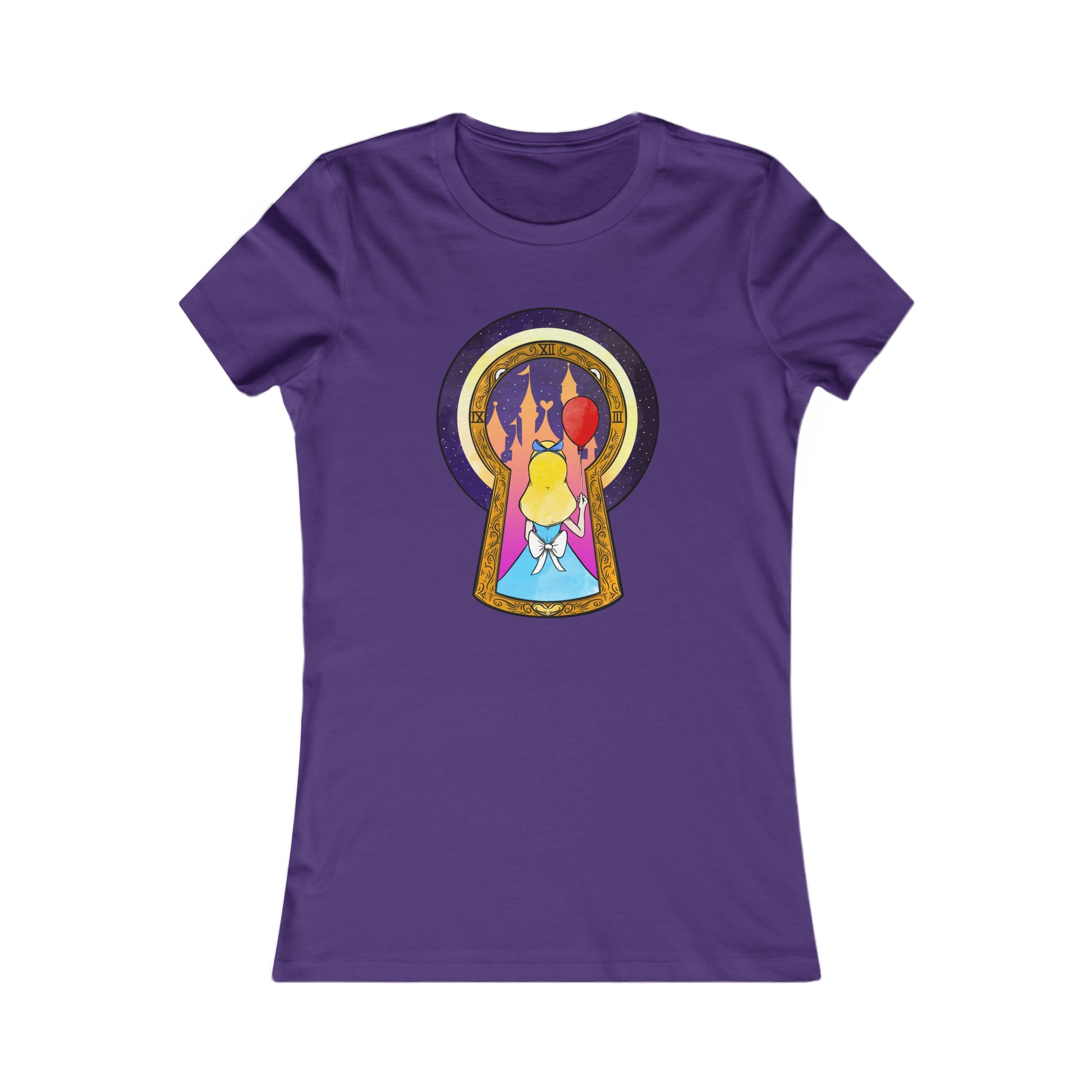 Alice Women's Tee T-Shirt Printify M Team Purple 