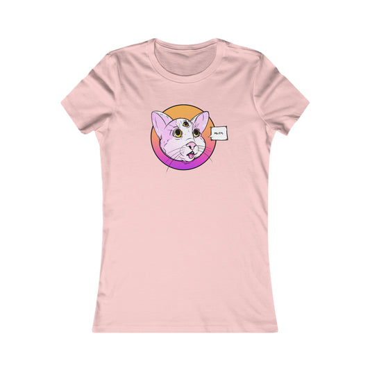 MLEM Cat Women's Tee T-Shirt Printify S Pink 