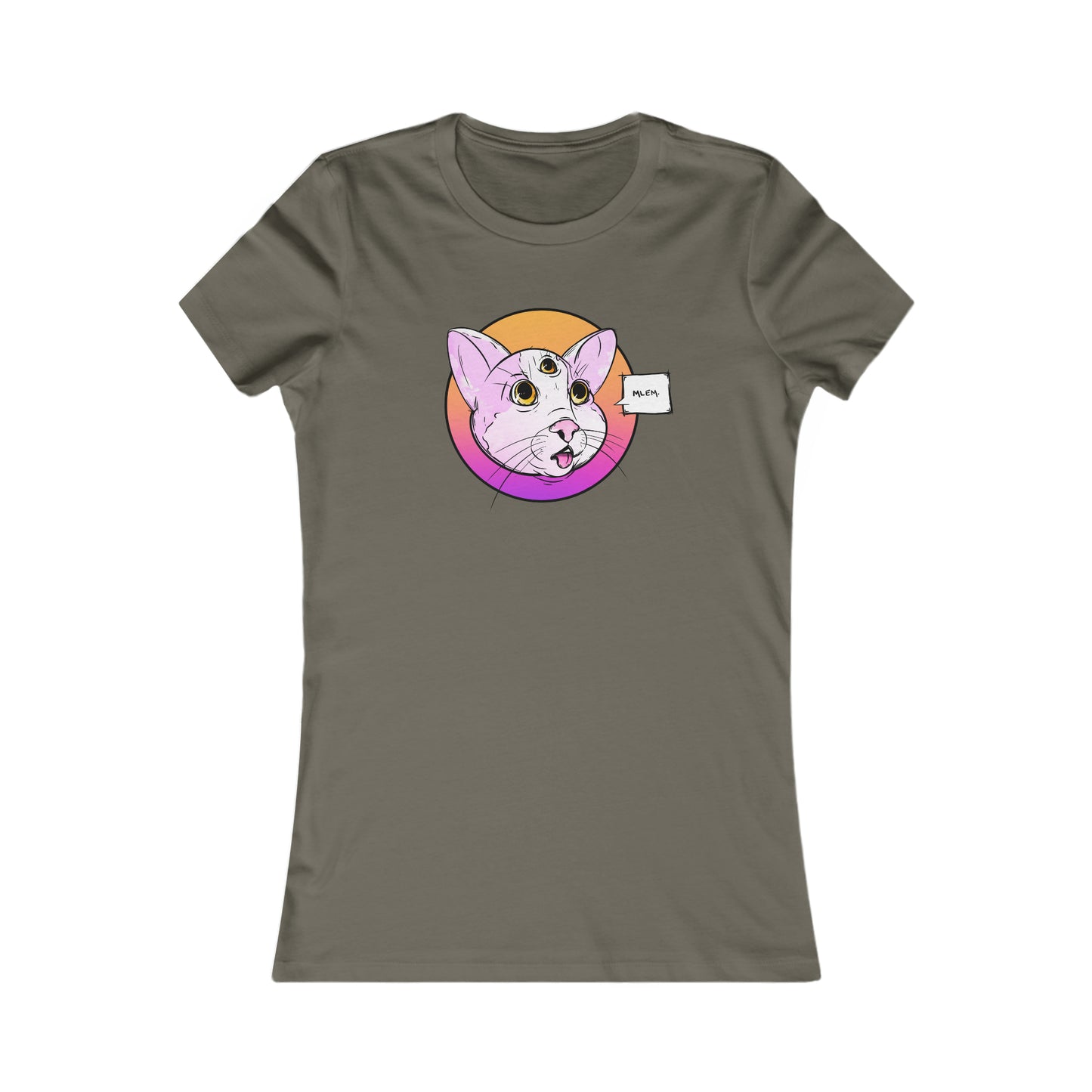 MLEM Cat Women's Tee T-Shirt Printify L Army 