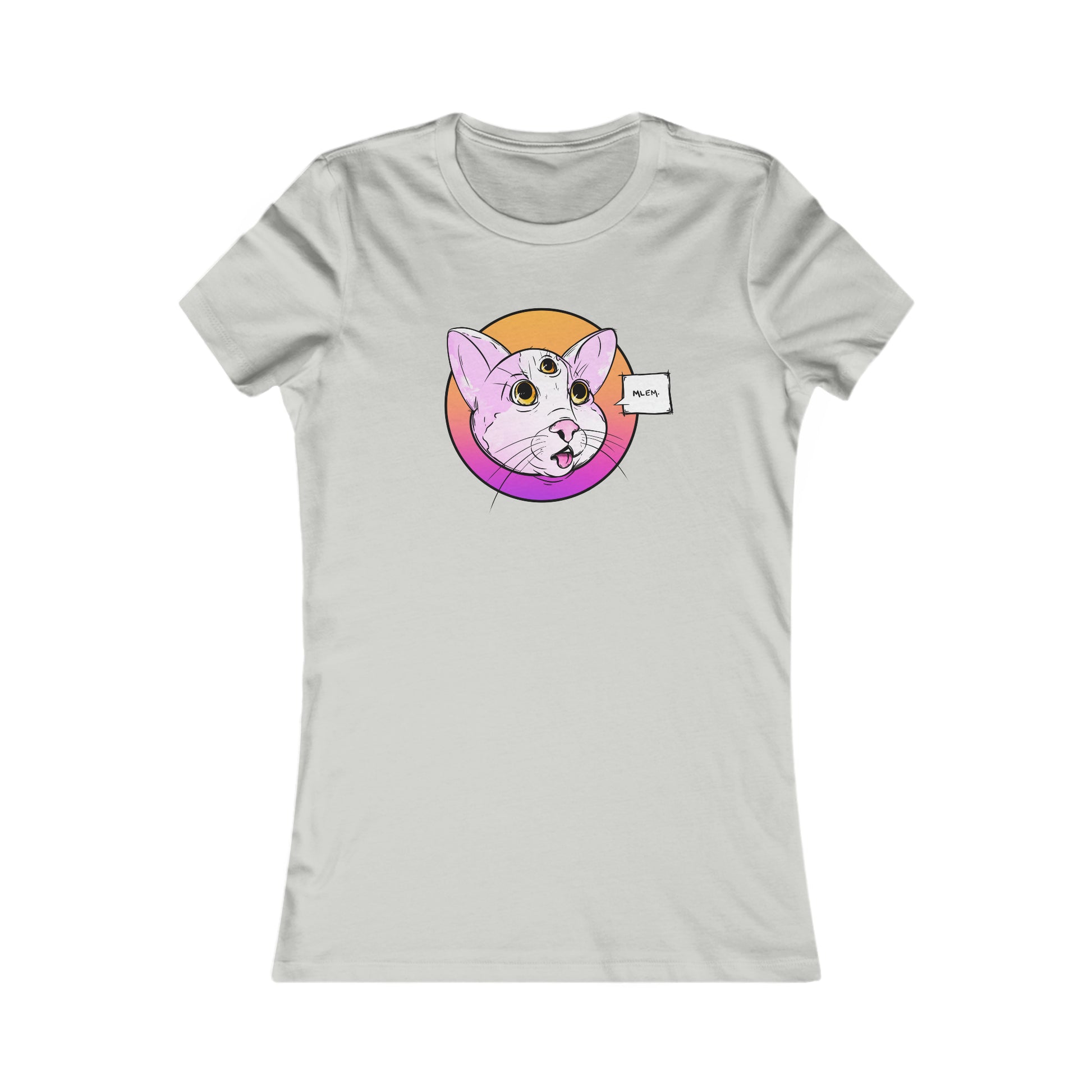 MLEM Cat Women's Tee T-Shirt Printify S Silver 