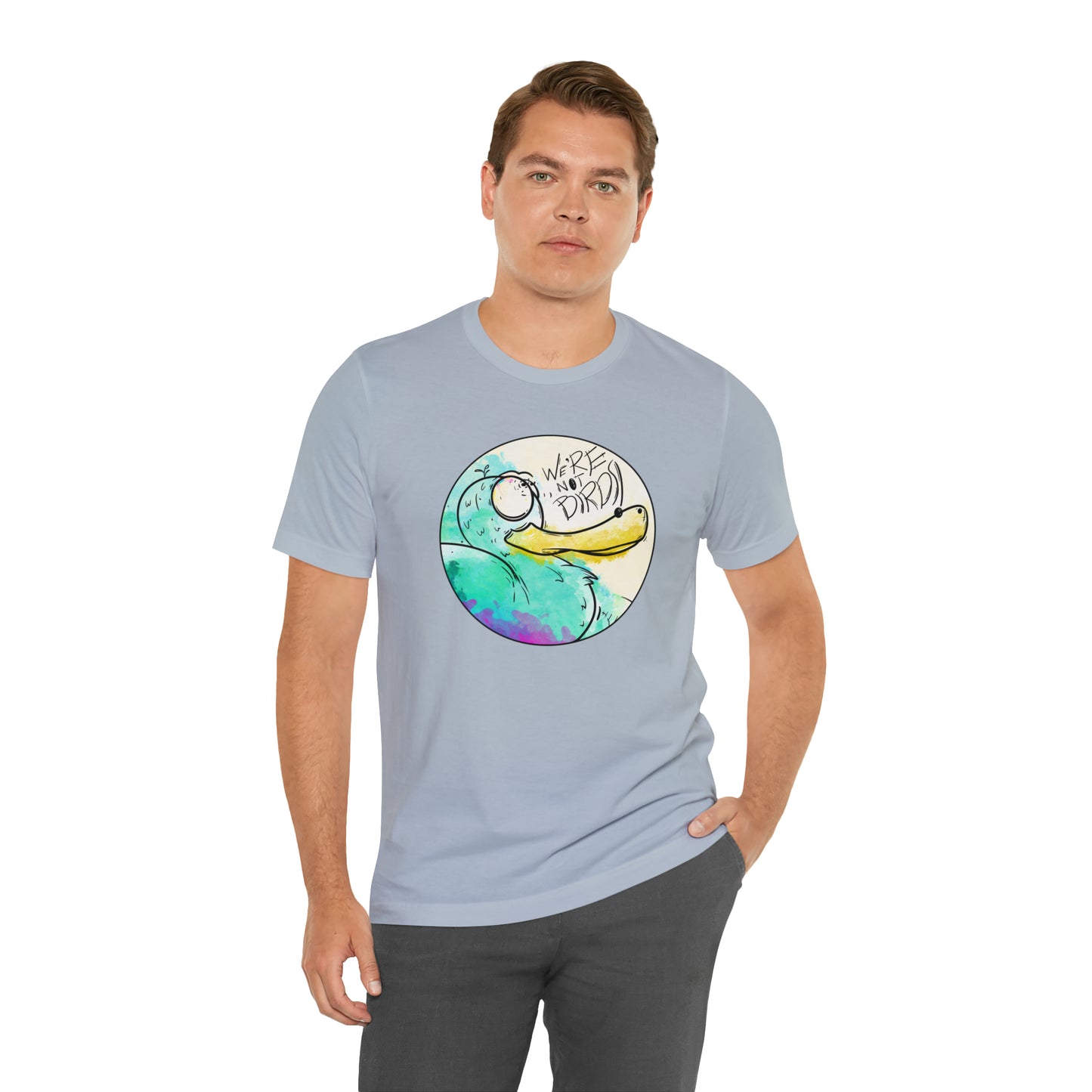 Duck Face Jersey Short Sleeve Tee T-Shirt Printify   