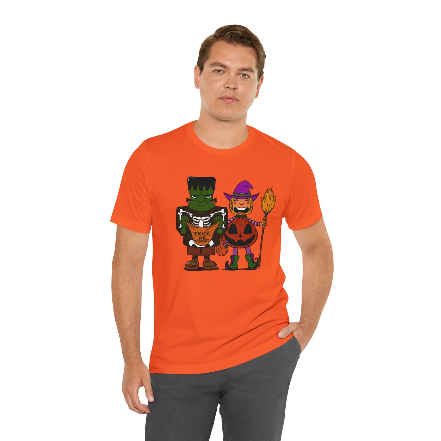 Trick or Treat! T-Shirt Printify Orange M 