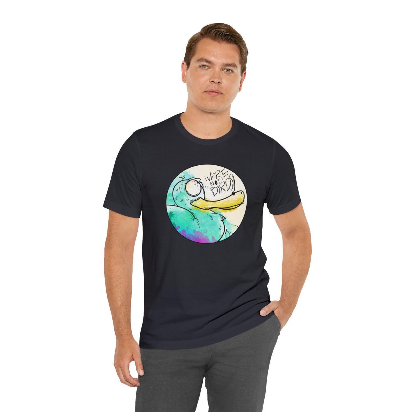 Duck Face Jersey Short Sleeve Tee T-Shirt Printify   