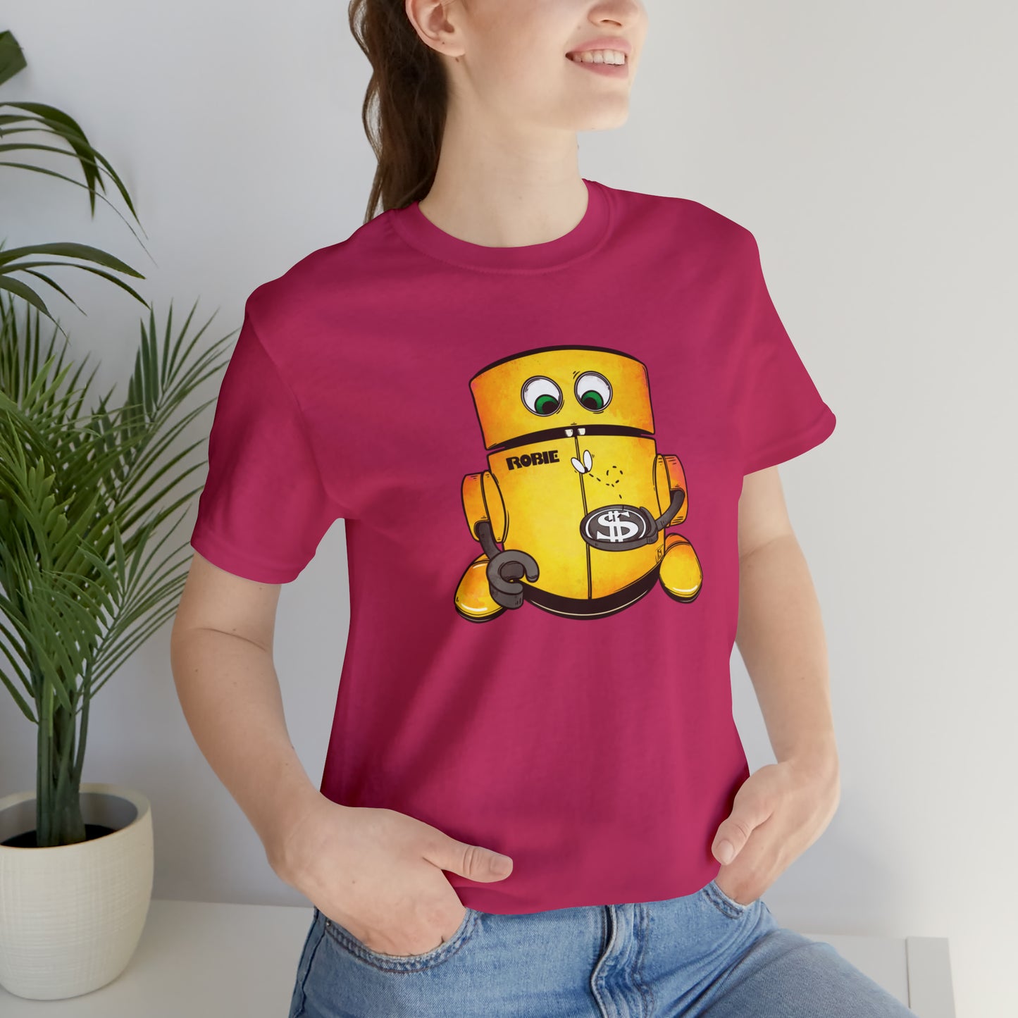 Robo CFO Jersey Short Sleeve Tee T-Shirt Printify Berry S 