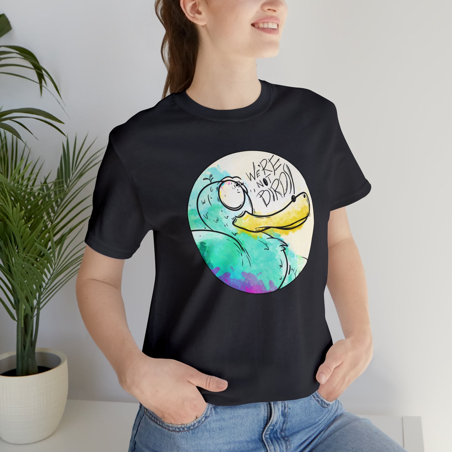 Duck Face Jersey Short Sleeve Tee T-Shirt Printify   