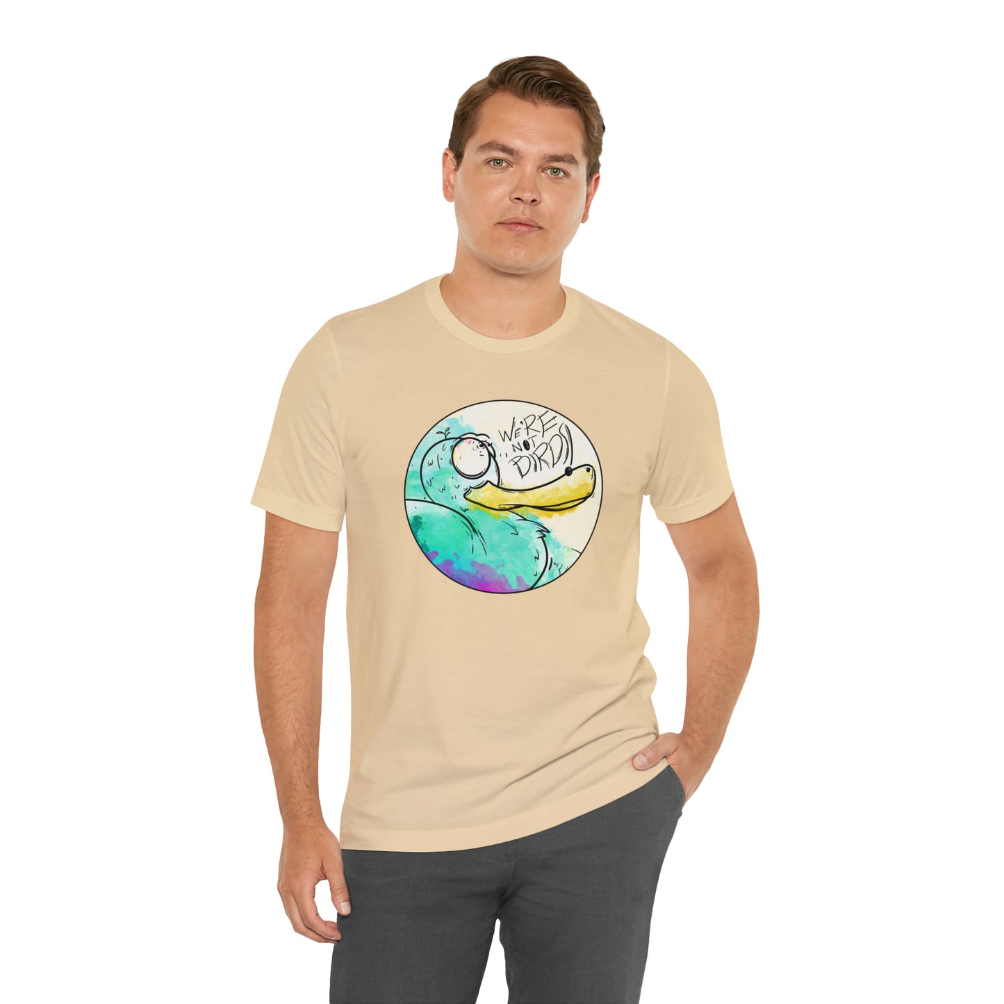 Duck Face Jersey Short Sleeve Tee T-Shirt Printify   